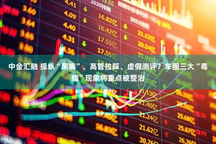 中金汇融 操纵“黑嘴”、高管拉踩、虚假测评？车圈三大“毒瘤”现象将重点被整治